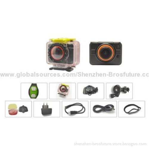 Full HD 1,080P Wi-Fi Wide Angle Action Camera, 60m Waterproof, G-sensor, Motion Detection